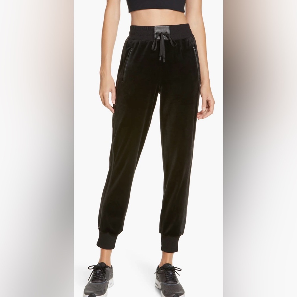 Interpol High Waist Velour Joggers